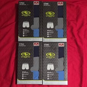 Athletic Works Men's Boxer Briefs 3-Pack - Black, Gray, Blue